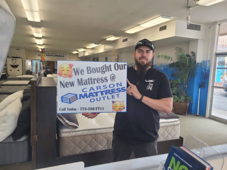 Happy customer of Carson Mattress Outlet, Mattress store in carson city and mattress store in reno, mattress sales everyday