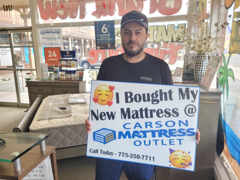 Happy customer of Carson Mattress Outlet, Mattress store in carson city and mattress store in reno, mattress sales everyday