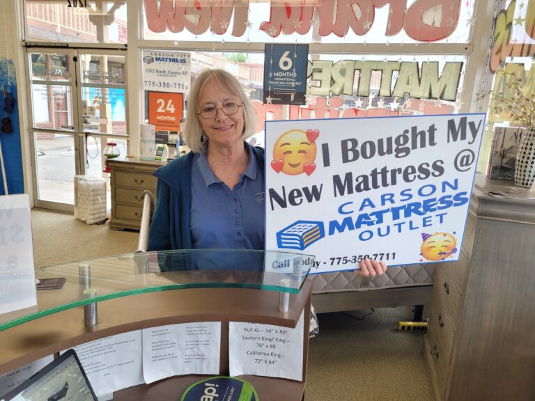 Happy customer of Carson Mattress Outlet, Mattress store in carson city and mattress store in reno, mattress sales everyday