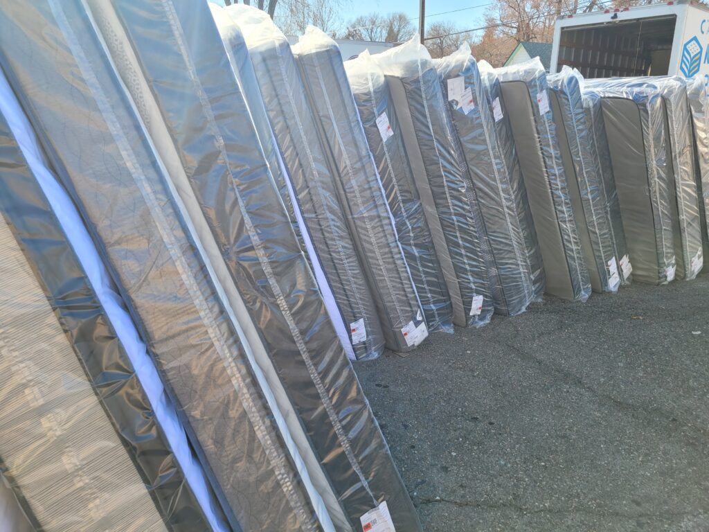 Mattress stacks at carson mattress outlet